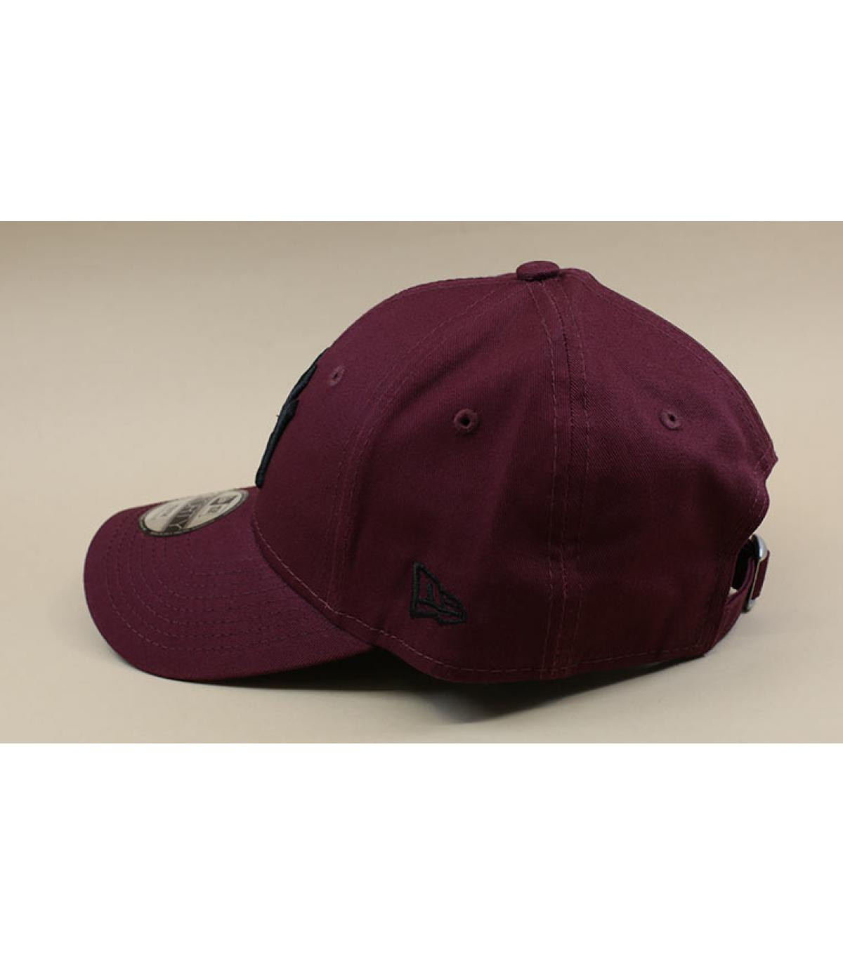 New Era casquette NY bordeaux noir